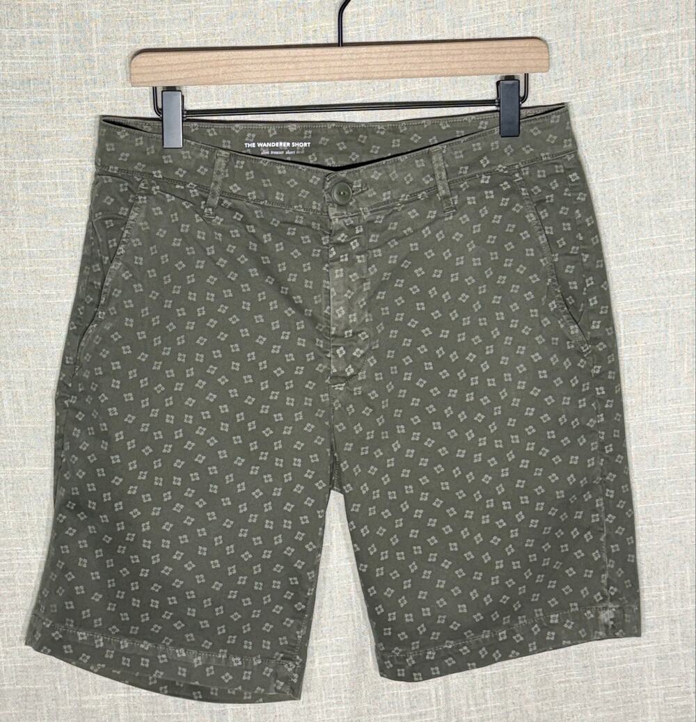 AG Adriano Goldschmied The Wanderer Slim Trouser Shorts Olive Size 32